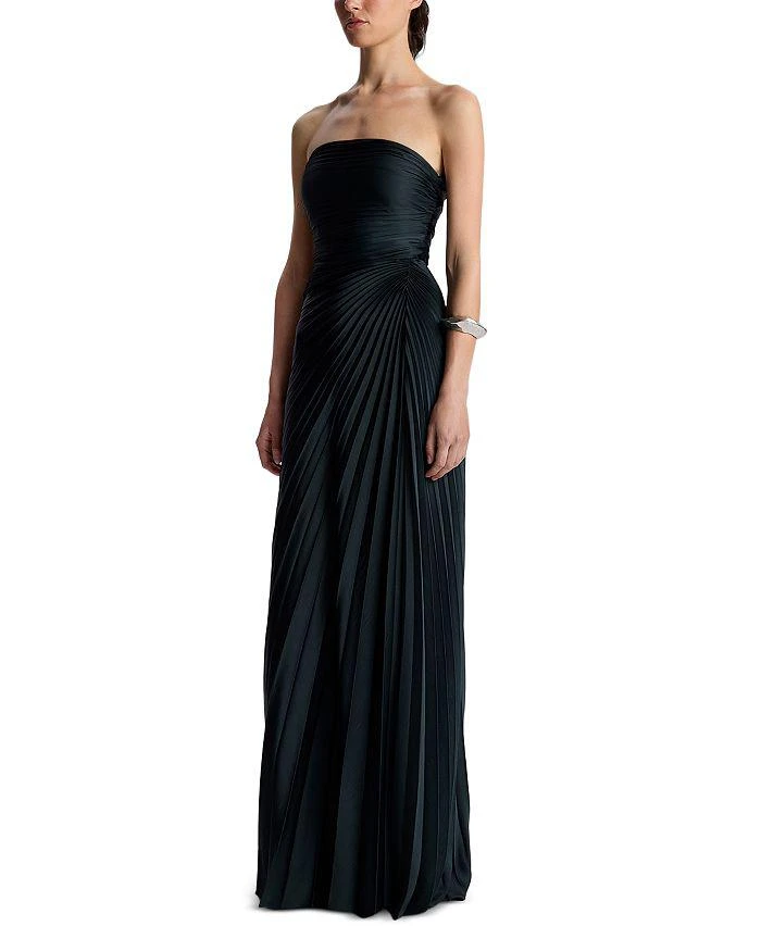 A.L.C. Bianca Strapless Pleated Gown 3