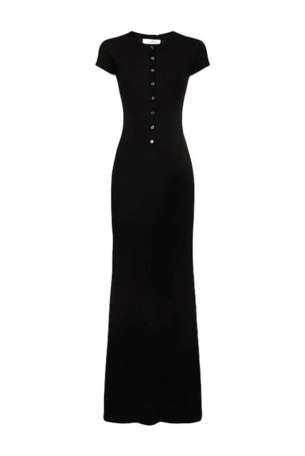 Aya Muse Aya Muse Knitted Short-Sleeved Maxi Dress 1