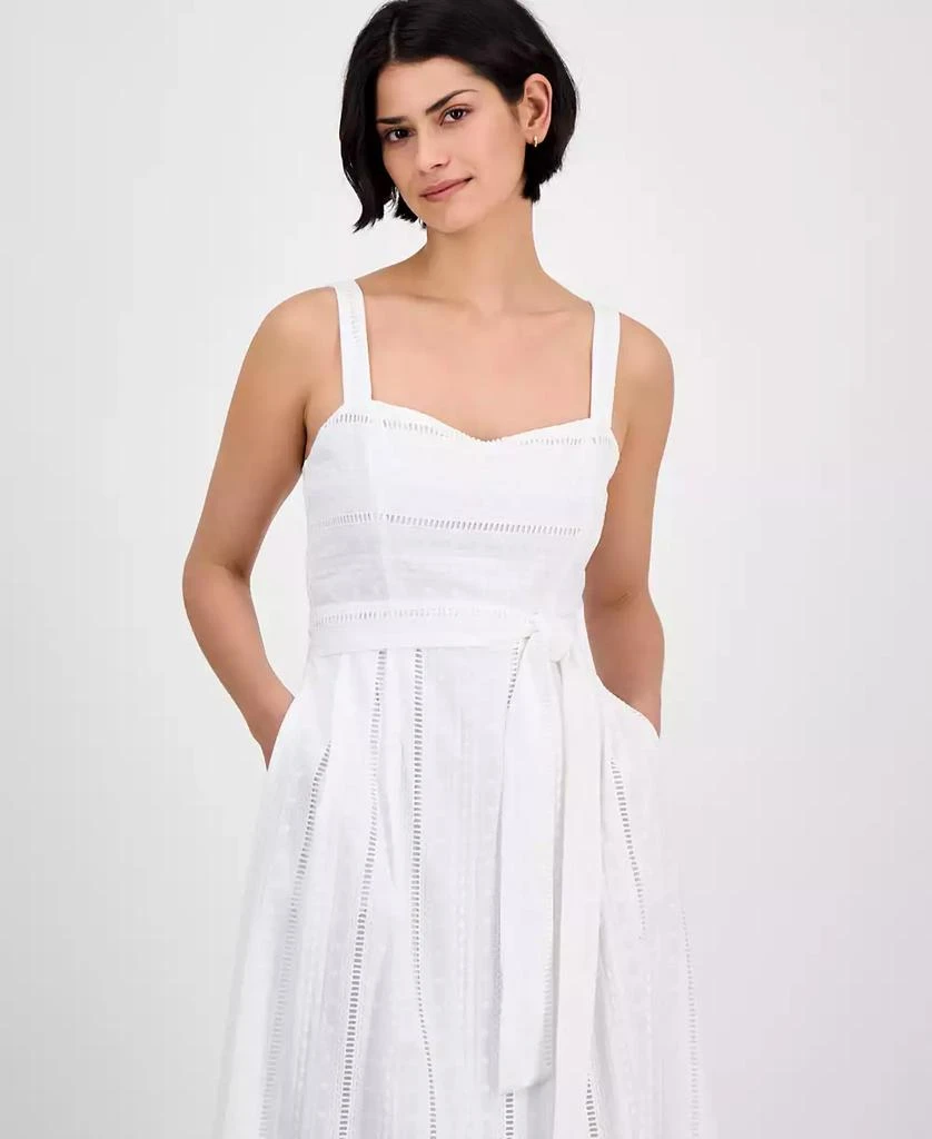 julia jordan Women's Cotton Eyelet Midi Dress 4