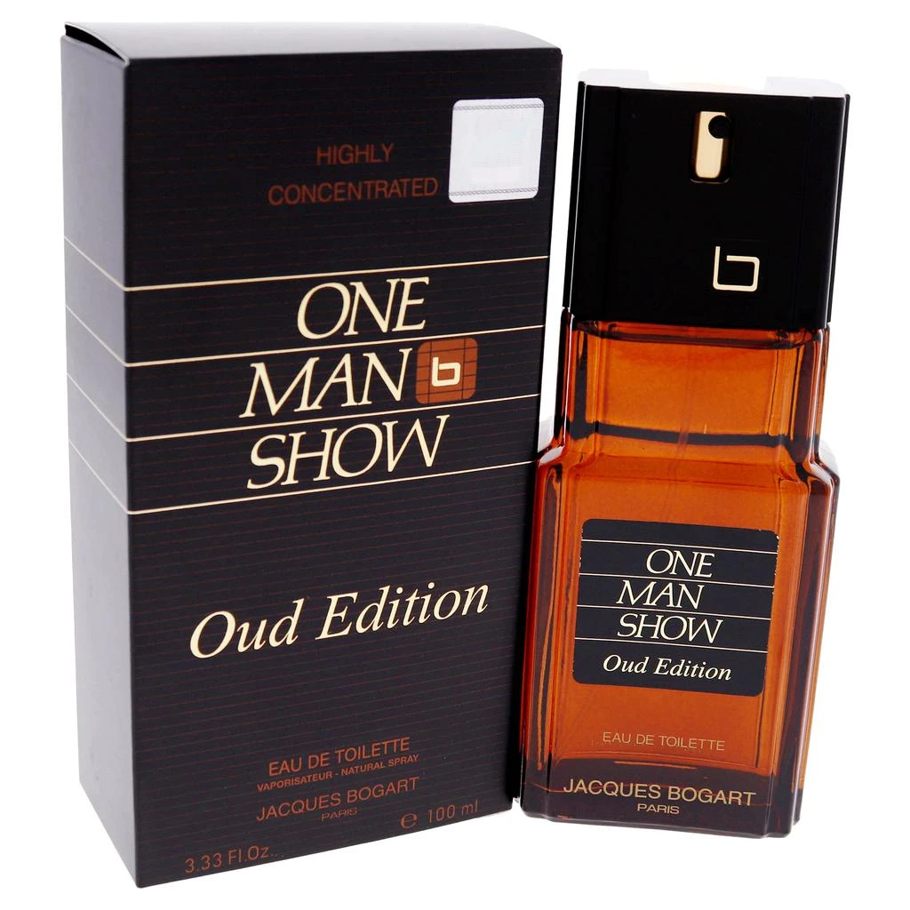 JACQUES BOGART One Man Show For Men 3.33 oz EDT Spray (Oud Edition) 3