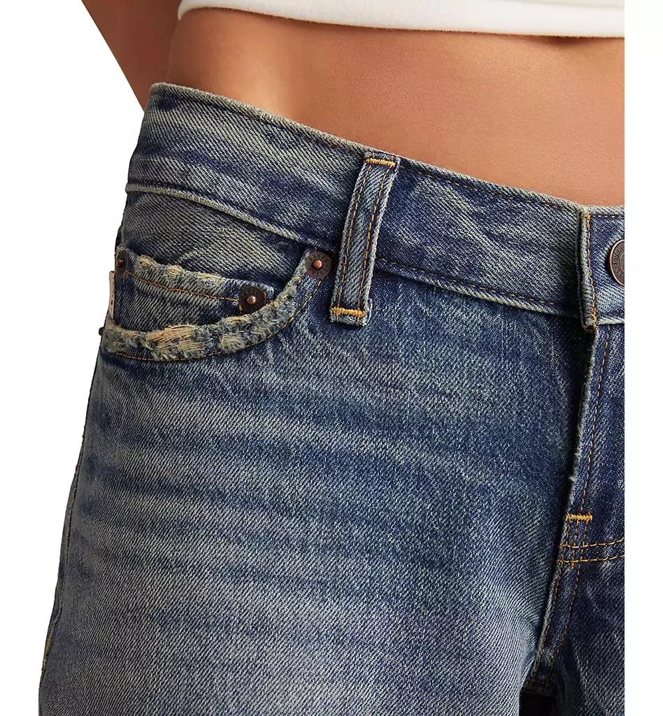 Lucky Brand Juniors' Cotton Super Low Rise Ultra Wide Jeans 4