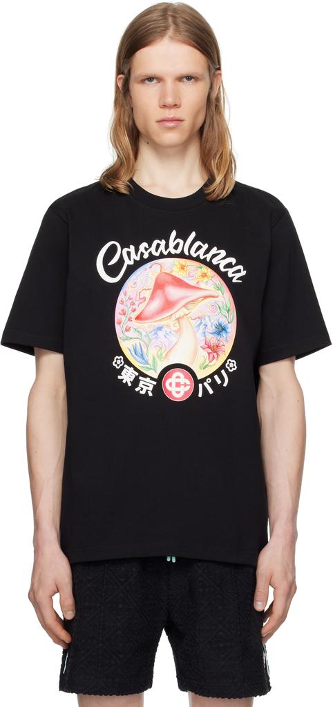 Casablanca Black 'Le Jeu' T-Shirt - T-Shirts - Compare