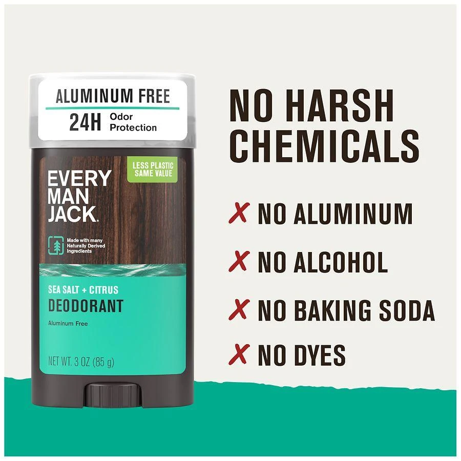 Every Man Jack Aluminum Free Deodorant Sea Salt + Citrus 8