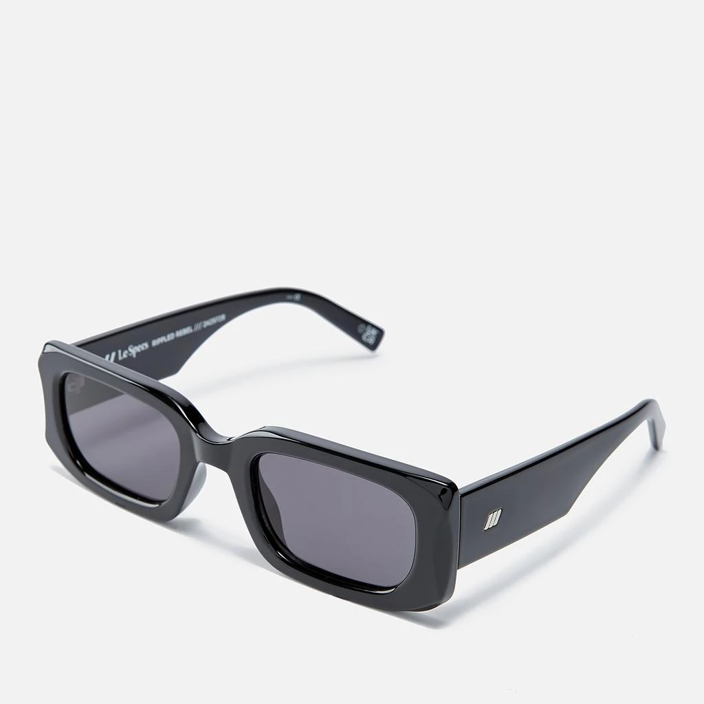 Le Specs Rippled Rebel Acetate Rectangular-Frame Sunglasses 2