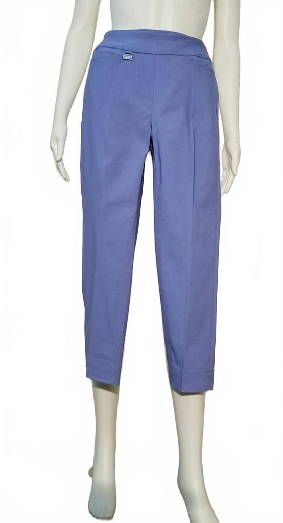 Lulu-B Bangladine Pull-On Capri Pants In Light Blue 2