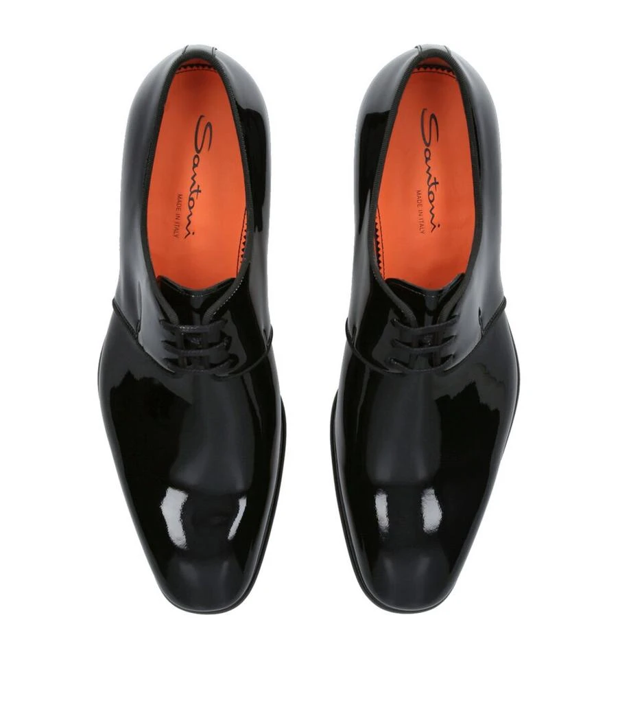 Santoni Patent Leather Moor Oxford Shoes 4