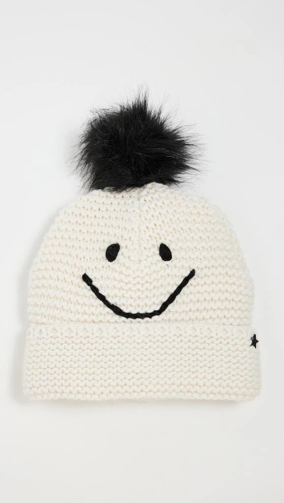 Jocelyn Waffle Knit Smile Beanie 1