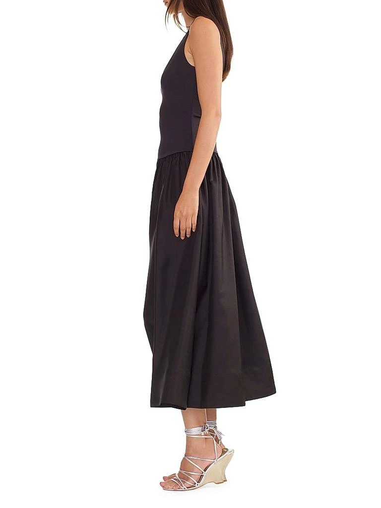 Cynthia Rowley Mixed Media Dropwaist A-Line Midi-Dress 3