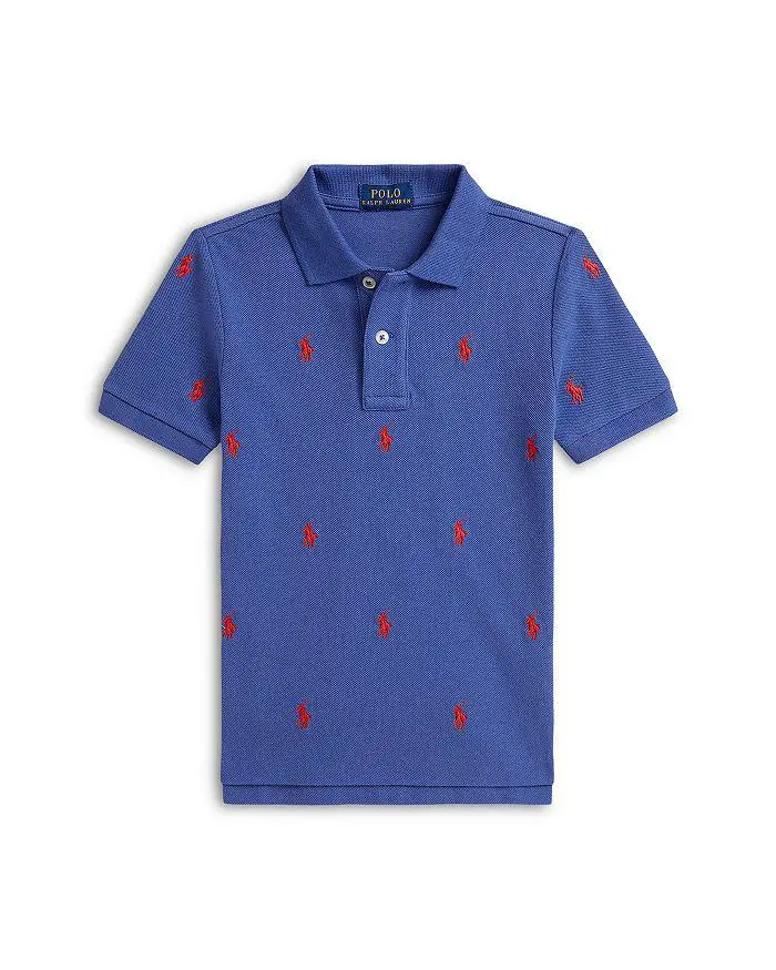 Ralph Lauren Boys' Polo Pony Cotton Mesh Polo Shirt - Little Kid