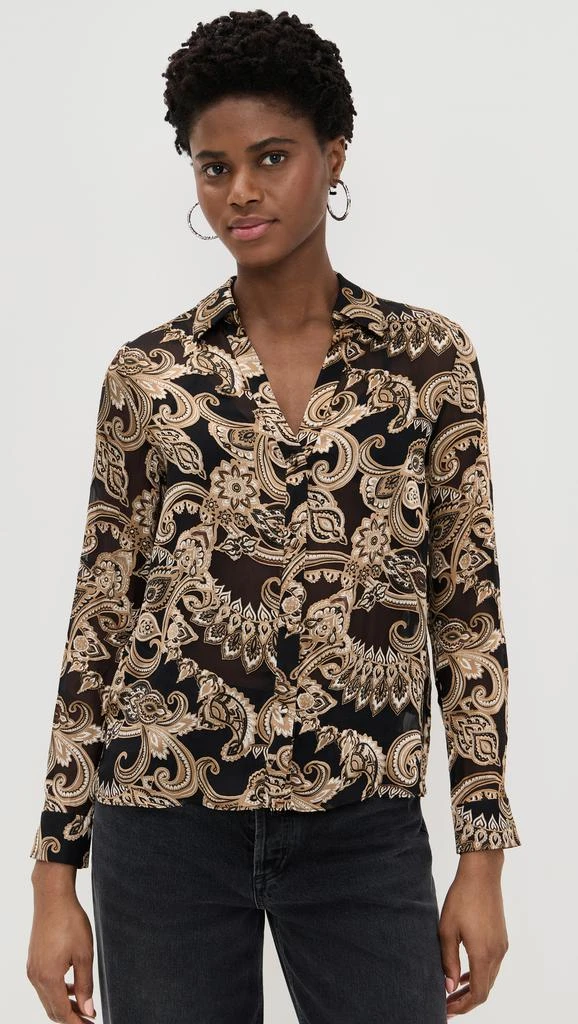 Alice + Olivia Eloise Button Down Blouse 6