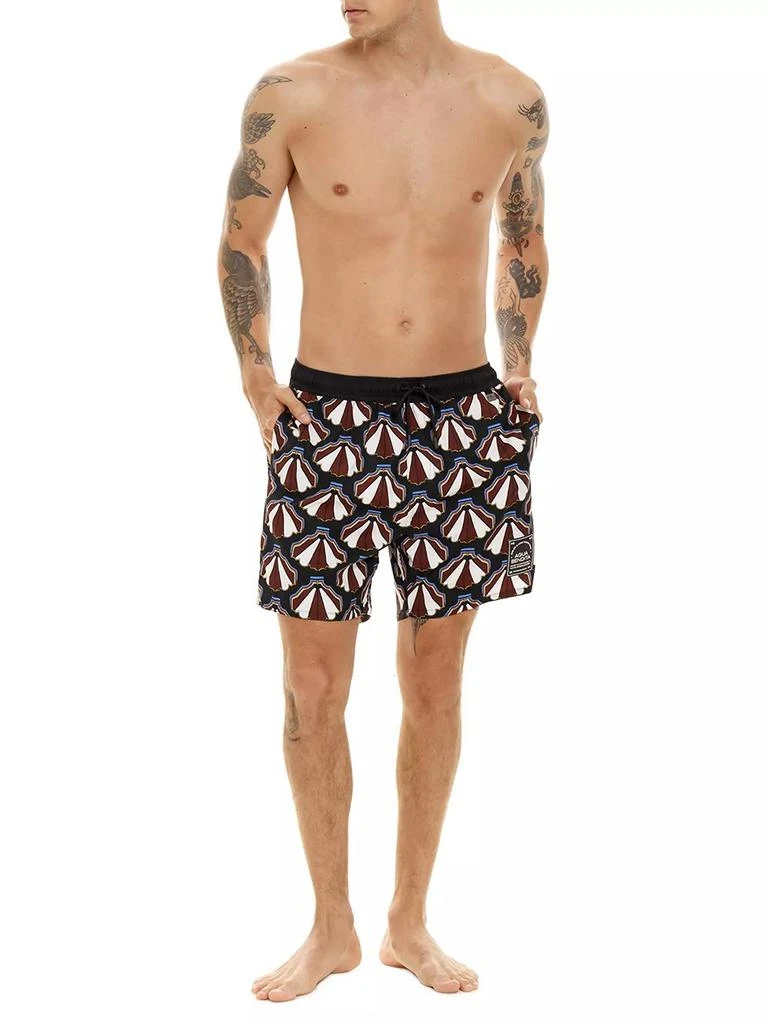 Agua Bendita Diving Into Dreams Joe Abstract Swim Trunks 2