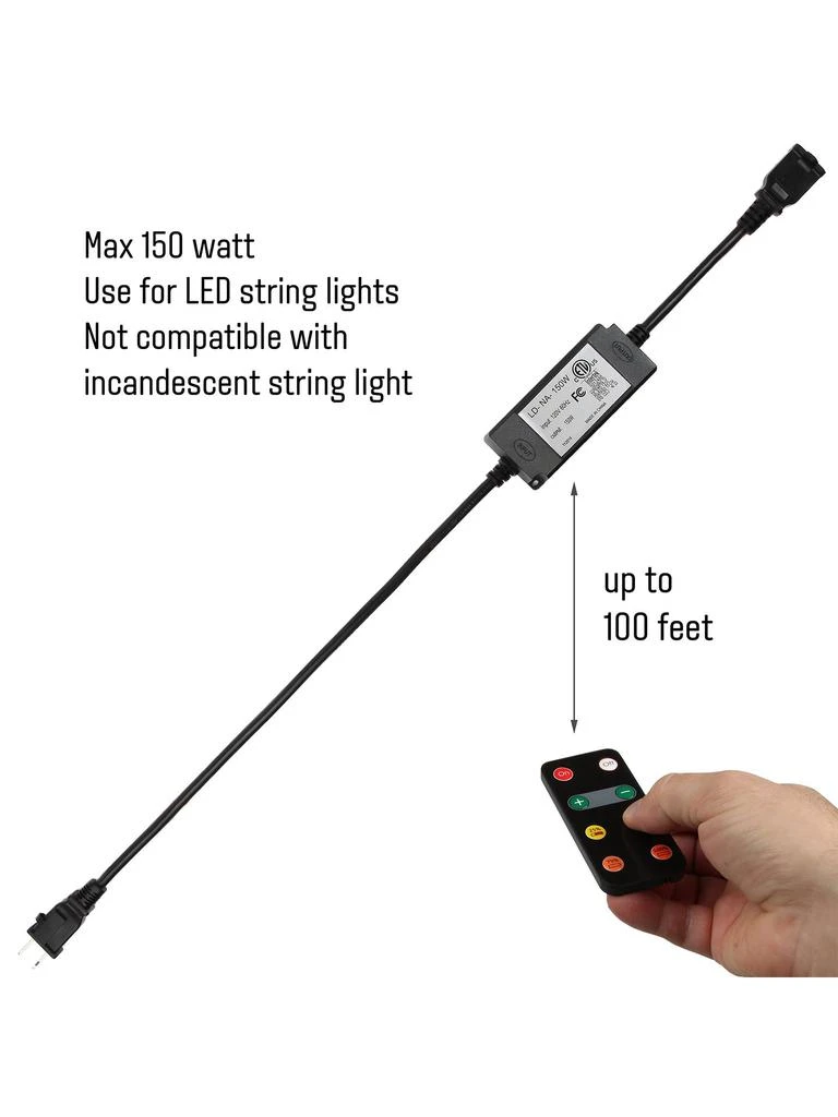 Brightech Dimmer with Remote for 
s Ambience Pro LED String Lights 6