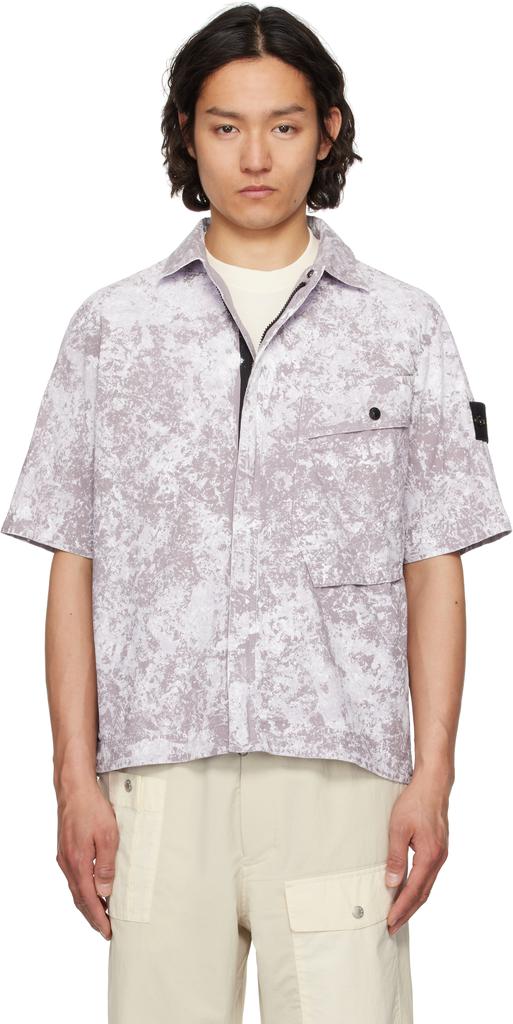 【Stone 】LuisaViaRoma short sleeve t-shirt Stone Island Luisaviaroma Short Sleeve Shirt - Shirts - Save