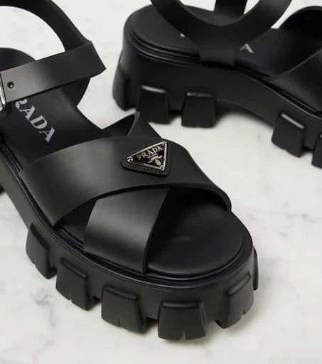 Prada Monolith platform sandals 5