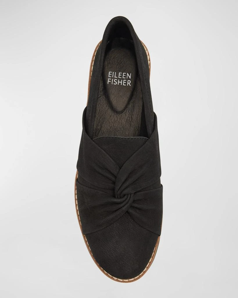 Eileen Fisher Eena Suede Twist Slip-On Loafers 4