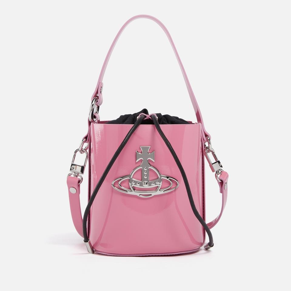 Vivienne Westwood Vivienne Westwood Daisy Small Patent-Leather Bucket Bag