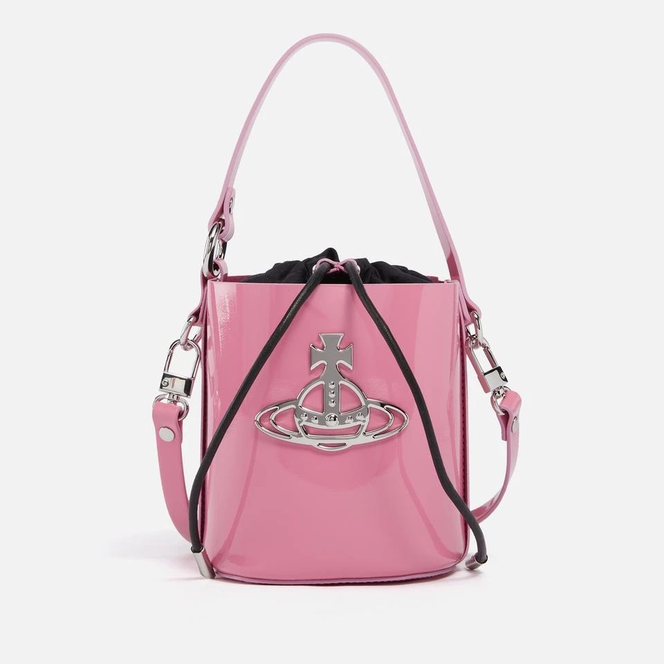 Vivienne Westwood Vivienne Westwood Daisy Small Patent-Leather Bucket Bag 1