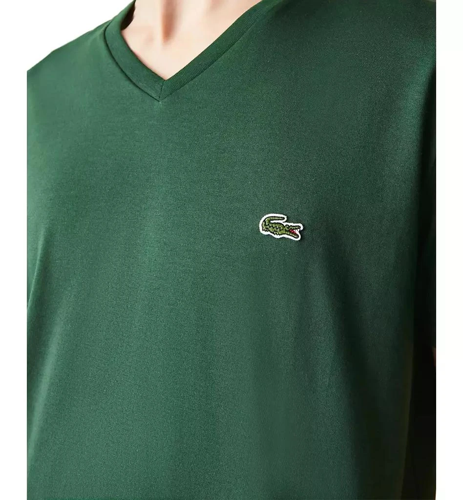 Lacoste Men’s Classic V-Neck Soft Pima Cotton Tee Shirt 3