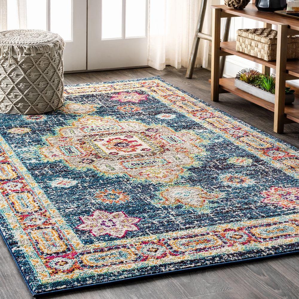 JONATHAN Y Bohemian FLAIR Boho Vintage Medallion Area Rug
