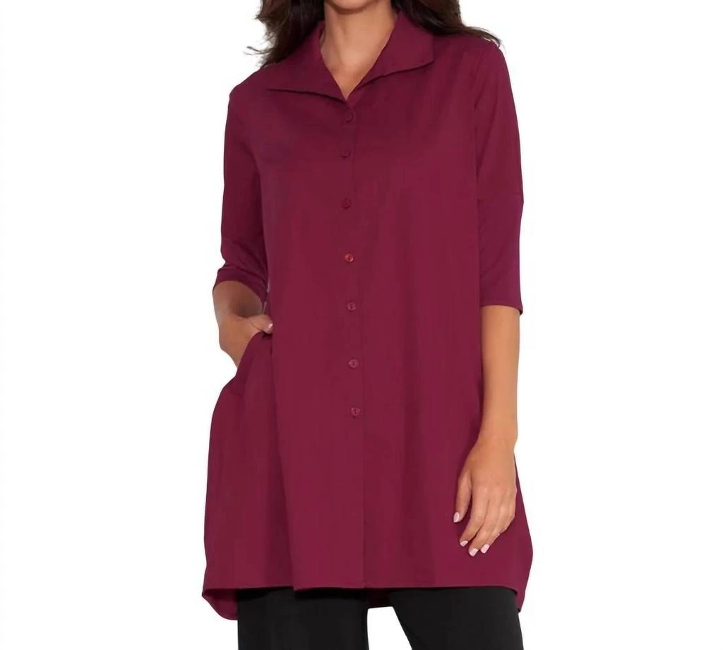 Stella Carakasi Tiburon Icon Tunic In Magenta 1