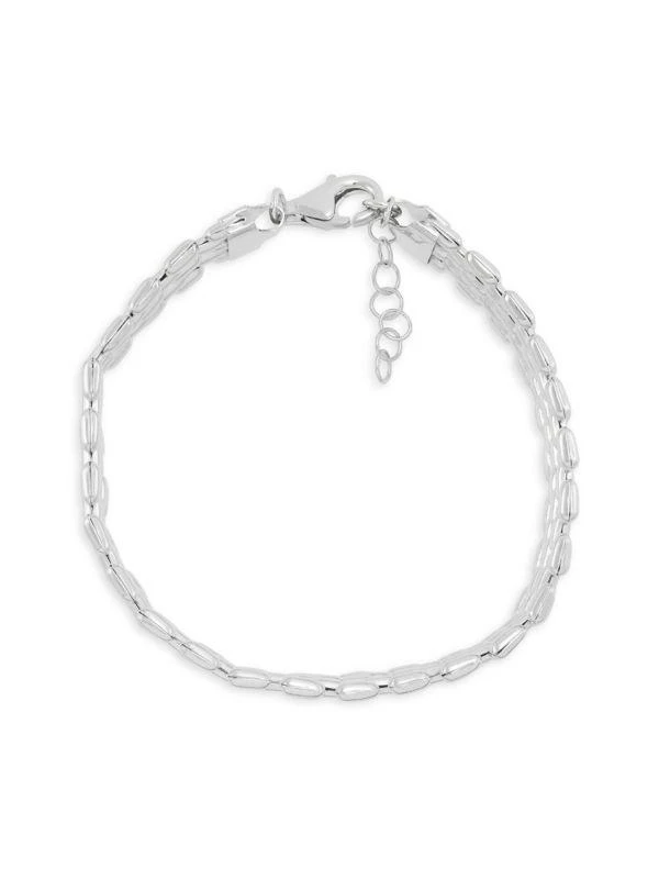 Saks Fifth Avenue Panther Stampato Sterling Silver Bracelet 3