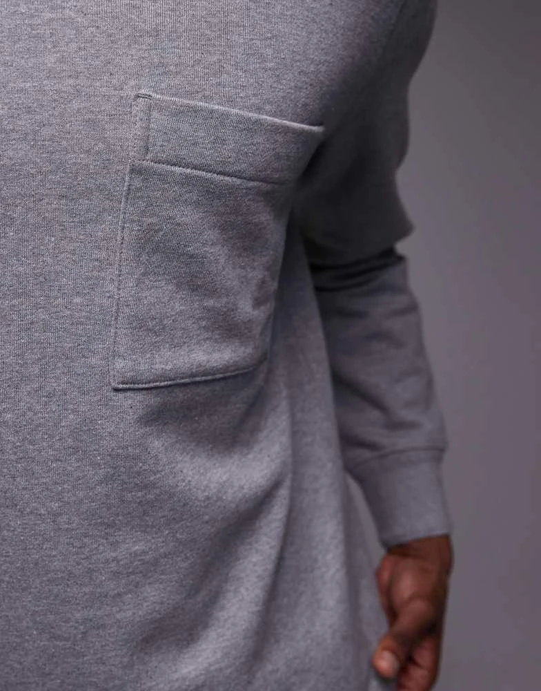 ARKET ARKET terry jersey sweatshirt with pocket in grey 3