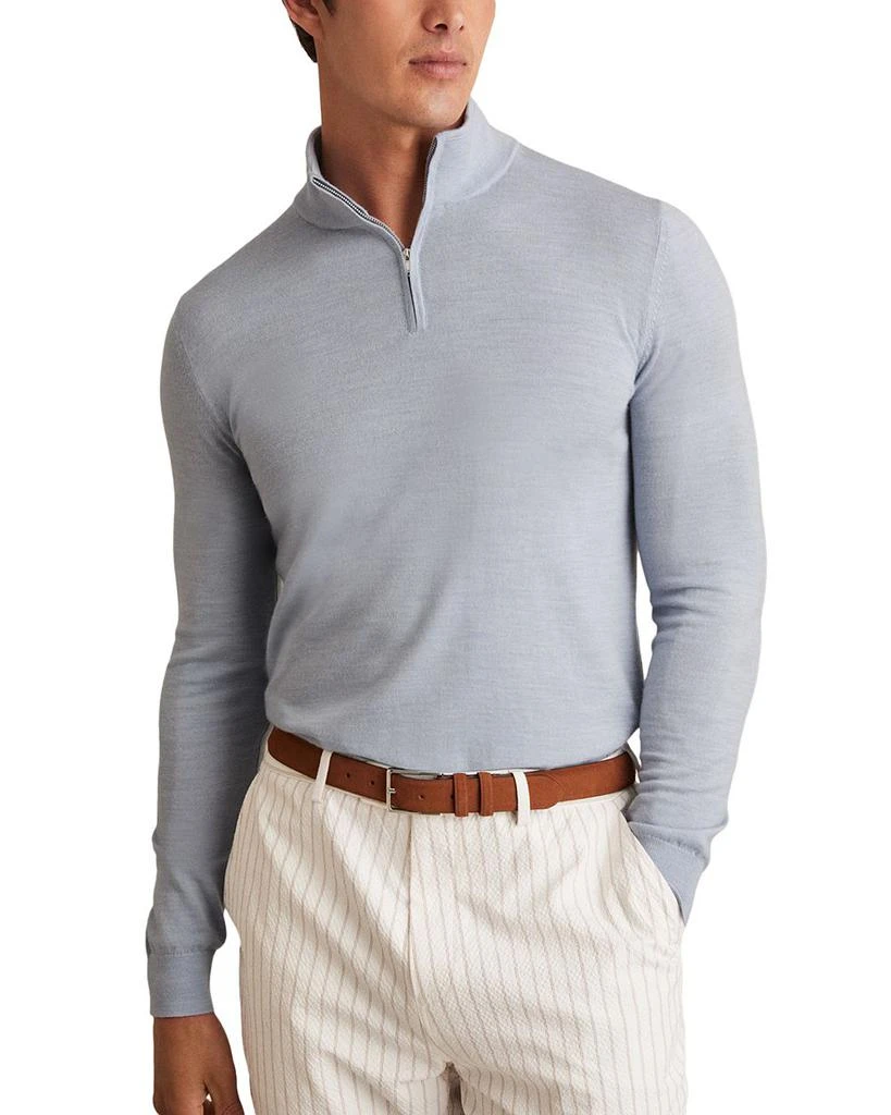 REISS Merino Wool Half Zip Sweater 1