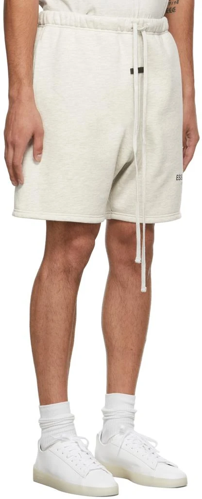 Essentials Off-White Fleece Shorts 2