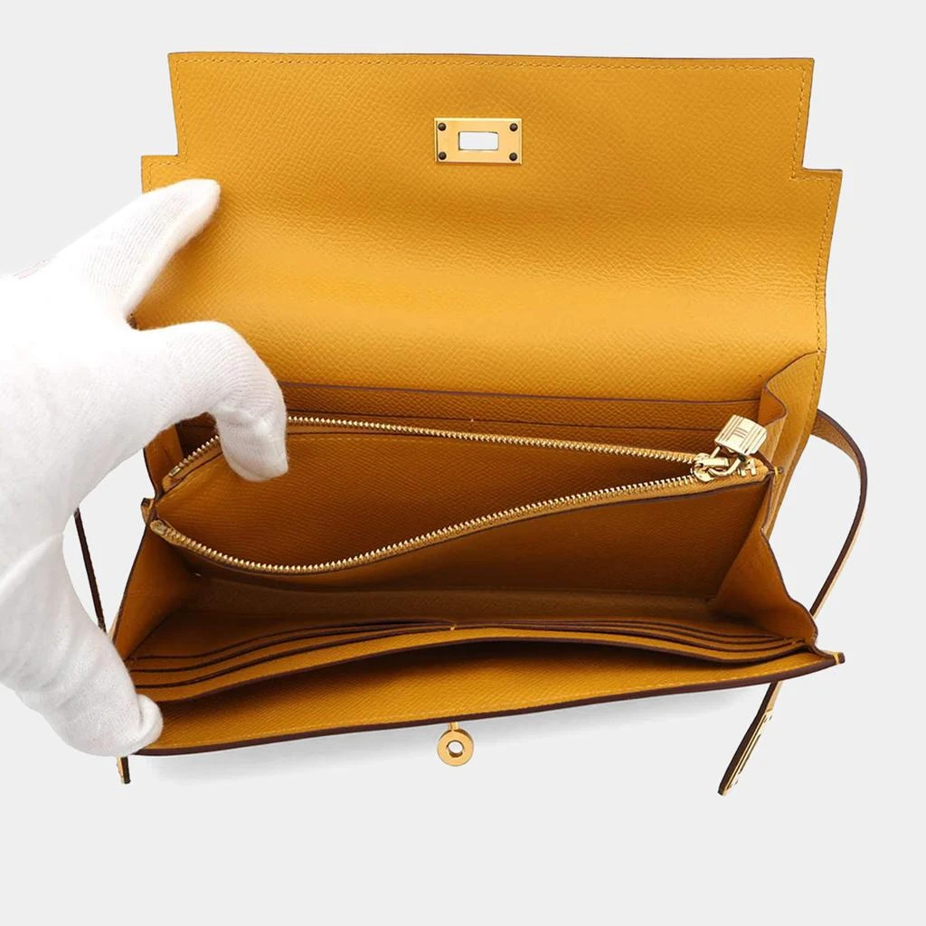 Hermes Hermes Kelly Jaune Ambre Epsom Long Wallet 5