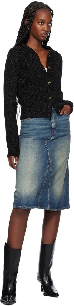 Ganni Black Sparkle Cardigan 4