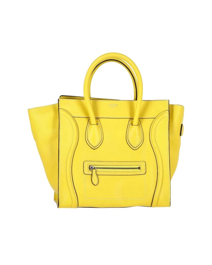 Celine Celine Mini Luggage Tote Bag in Yellow Calfskin Leather 1