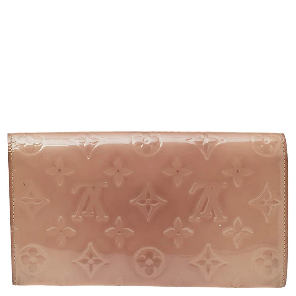 Louis Vuitton Louis Vuitton Rose Florentine Monogram Vernis Sarah Wallet 4