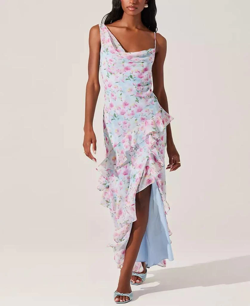 ASTR Women's Levina Asymmetric Maxi Dress 1
