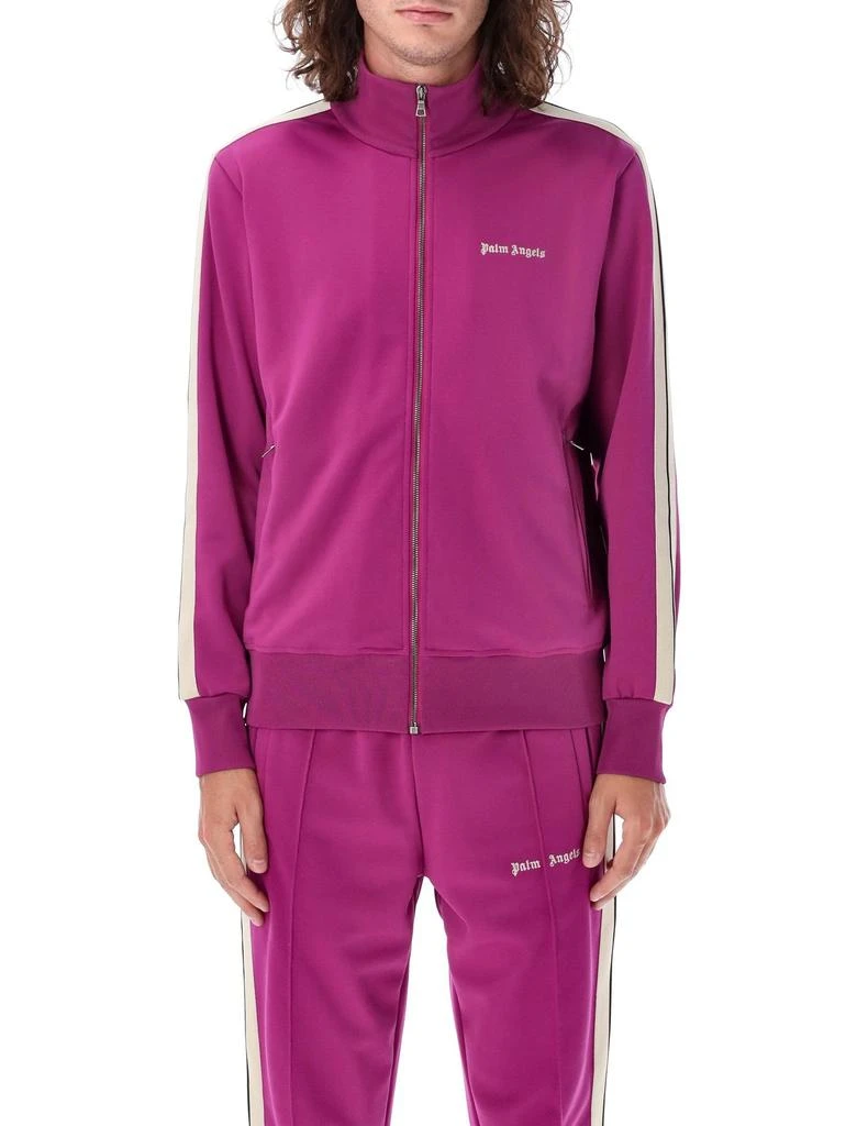 Palm Angels Palm Angels Logo Embroidered High Neck Jacket 1