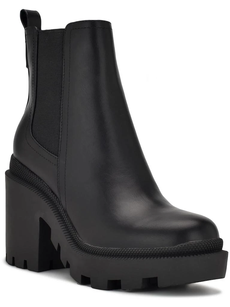 Nine West Forme Womens Leather Ankle Chelsea Boots 1