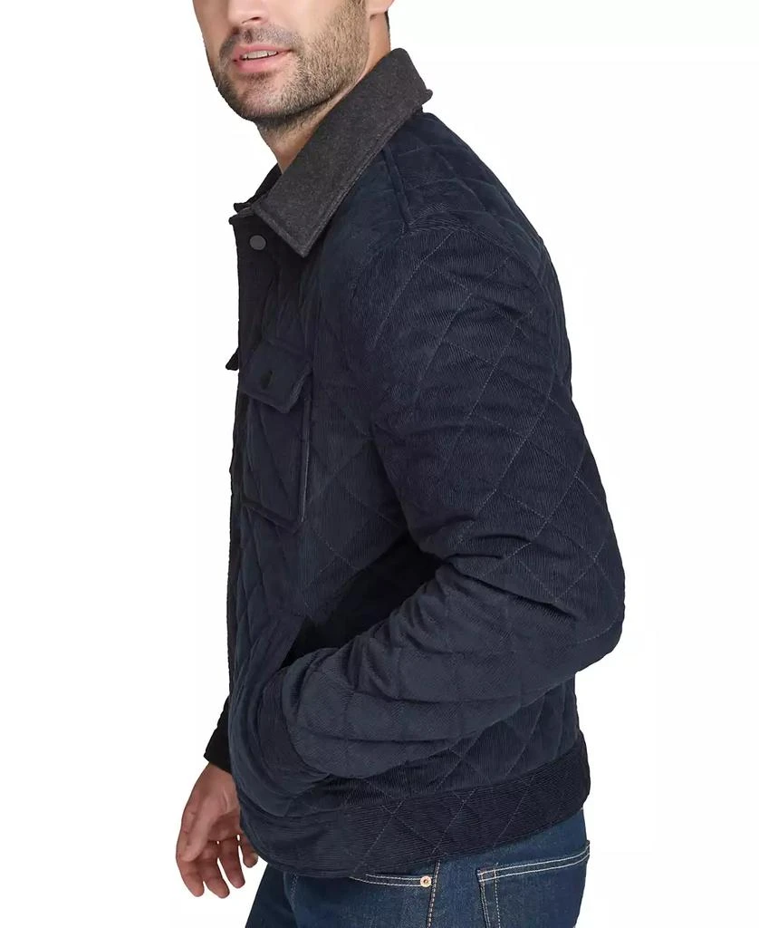 Cole Haan Men's Collared Quilted Button-Front Jacket 3