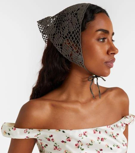 Magda Butrym Crochet cotton scarf 2