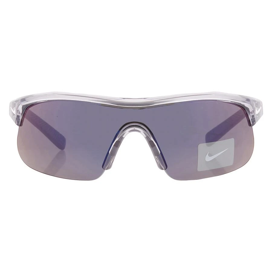 NIKE Blue Mirror Shield Men
s Sunglasses NIKE SHOW X1 DX6520 065 58