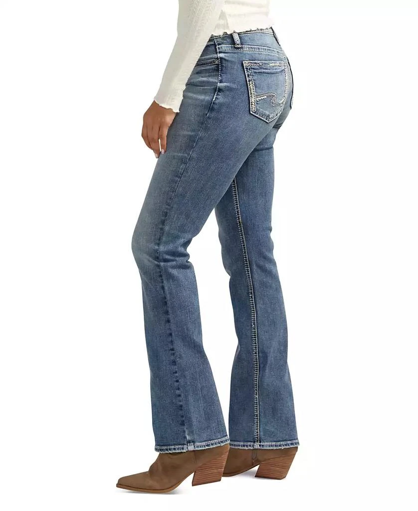 Silver Jeans Co. Women's Elyse Mid-Rise Comfort Fit Slim Bootcut Jeans 3