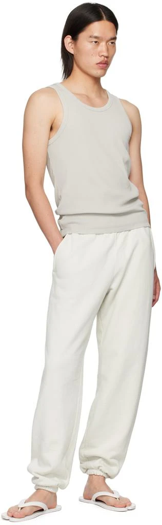 Entire Studios Off-White Straight-Leg Sweatpants 4