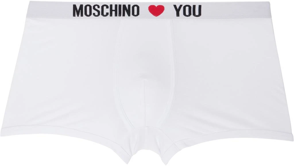 Moschino Two-Pack Black & White 'My Valentine' Boxers 2