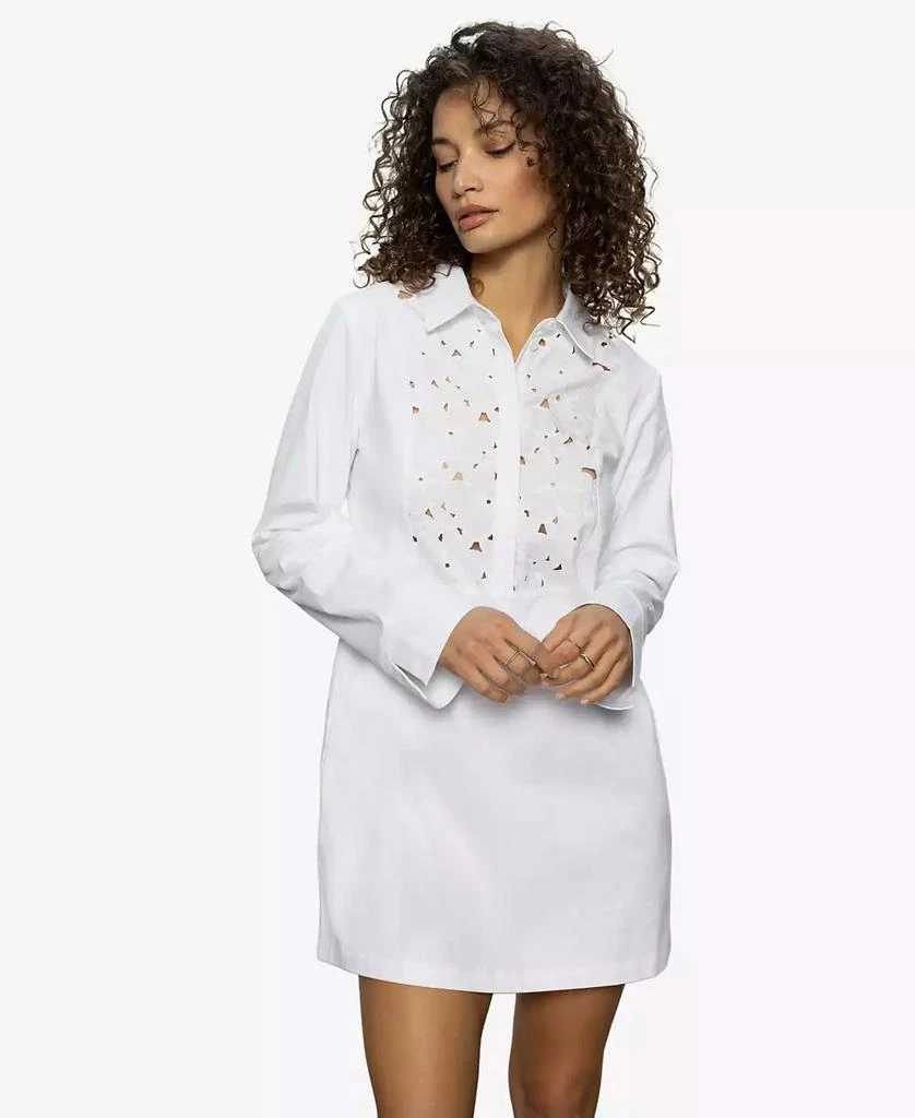Sanctuary Women's Lace Yoke Insert Pull On Dress 6