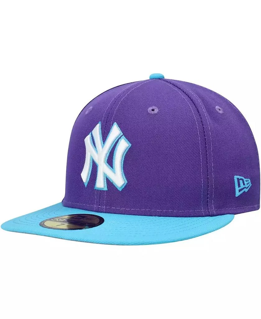 New Era Men's Purple New York Yankees Vice 59FIFTY Fitted Hat 3