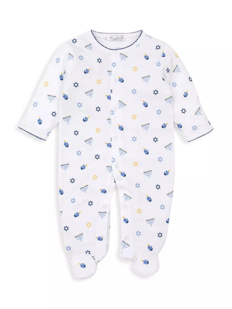 Kissy Kissy Baby's My 1st Hanukkah Printed Footie 1