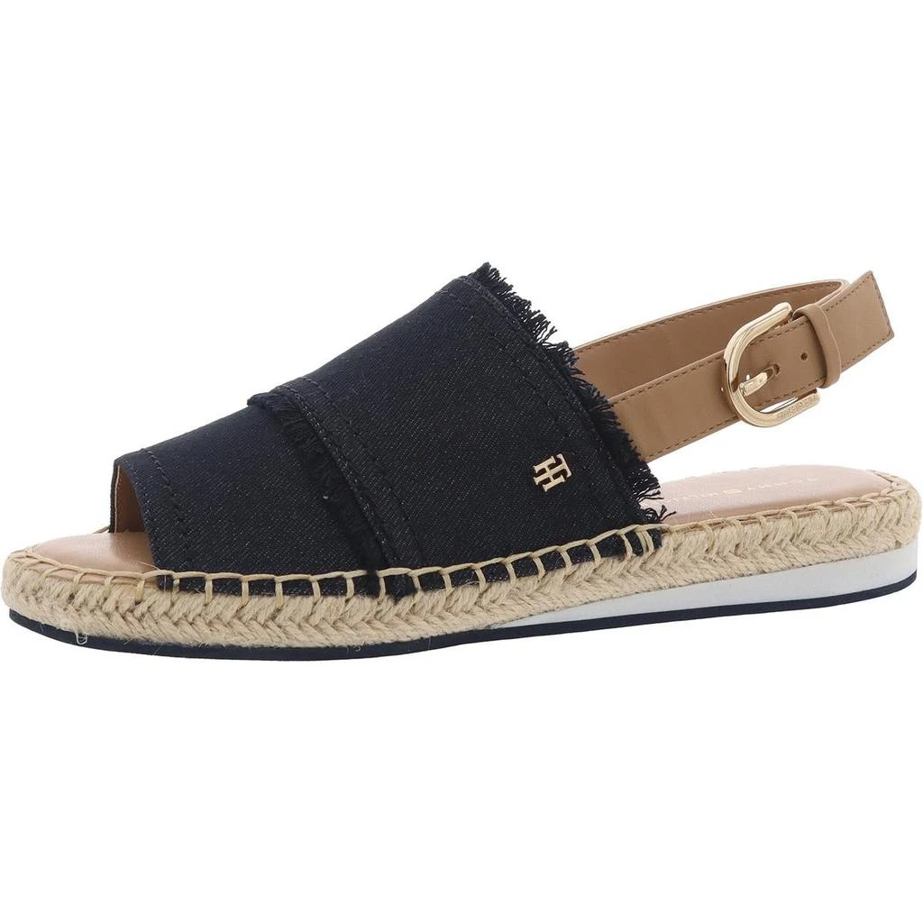 Tommy Hilfiger Grove 2 Womens Canvas Espadrille Wedge Sandals 1