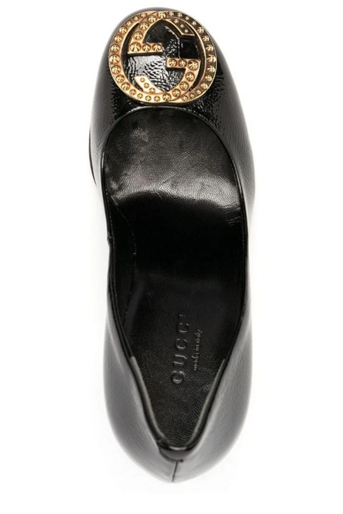 Gucci Gucci Logo Plaque High Heel Pumps 4