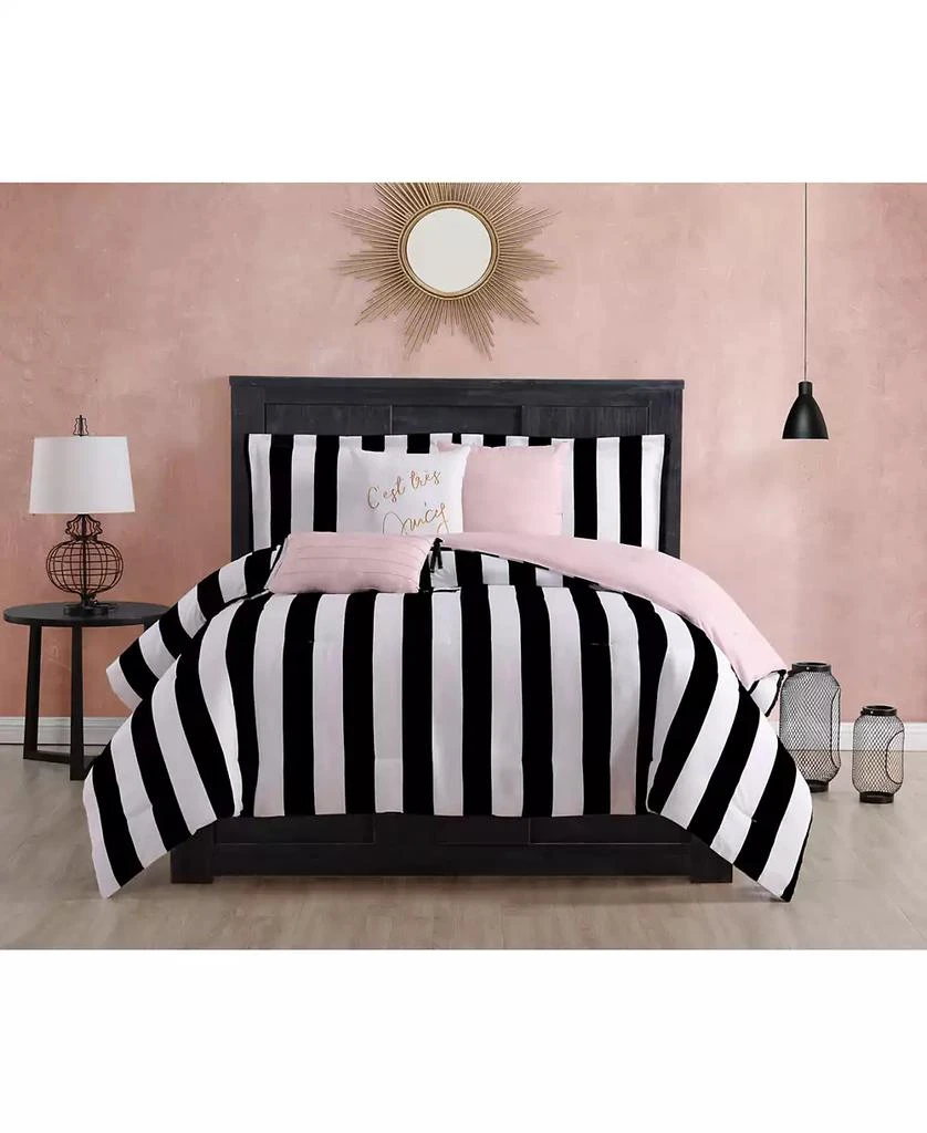 Juicy Couture Cabana Stripe Reversible 6-Pc. Comforter Set 1
