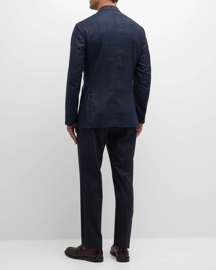 Isaia Men's Windowpane Wool Sport Coat 4