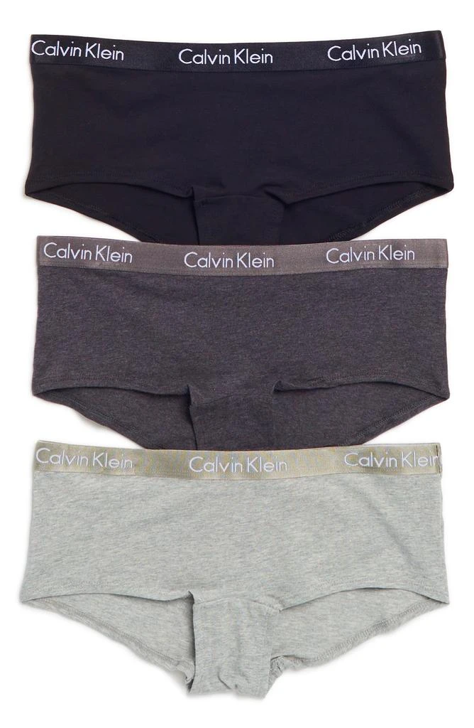 Calvin Klein Motive Cotton Boyshorts - Pack of 3 1