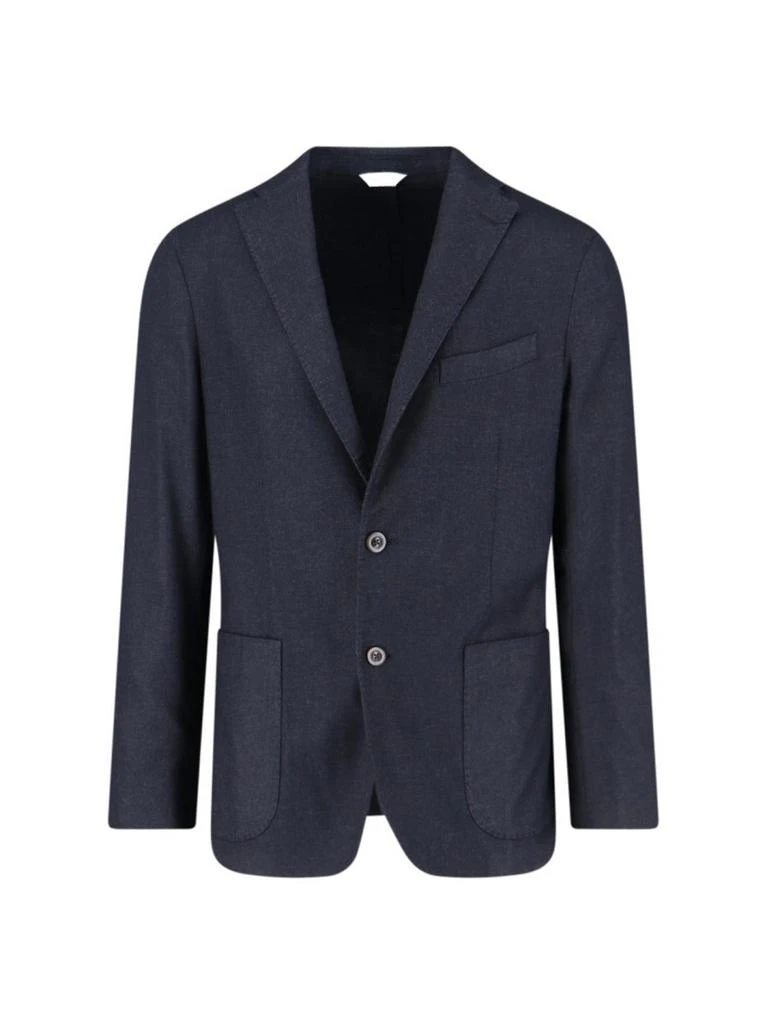 BOGLIOLI Single-Breasted Blazer – Navy